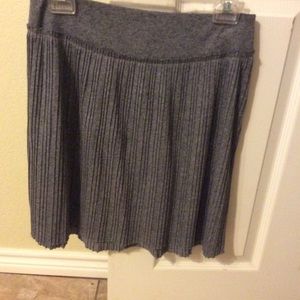 Gray pleated skirt